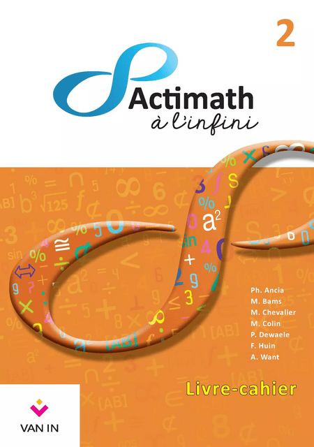 Actimath à l'infini 2 - Livre-cahier