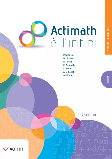 Actimath à l'infini 1 - Livre-cahier