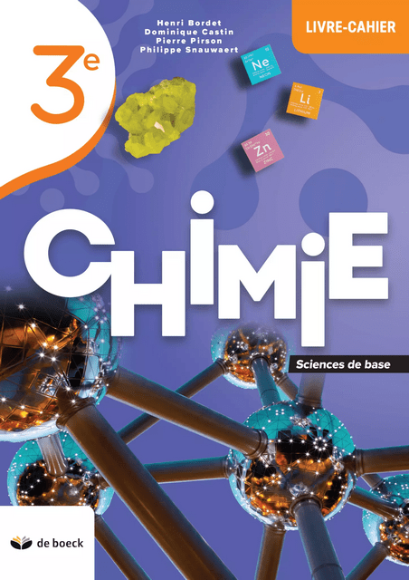 Chimie 3 (1 p./s.) Livre-cahier